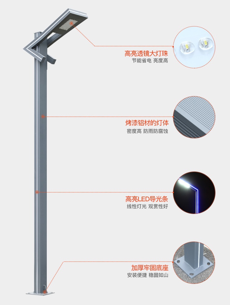 铝型材庭院灯灯体结构解析