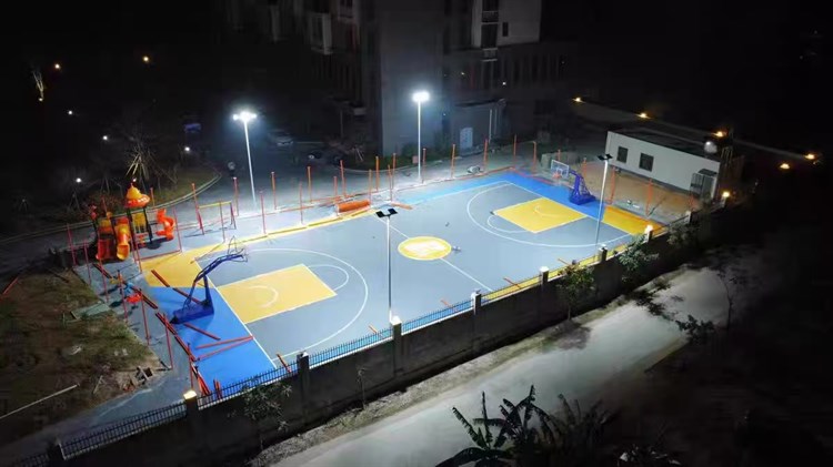 球场灯篮球场照明案例图 2