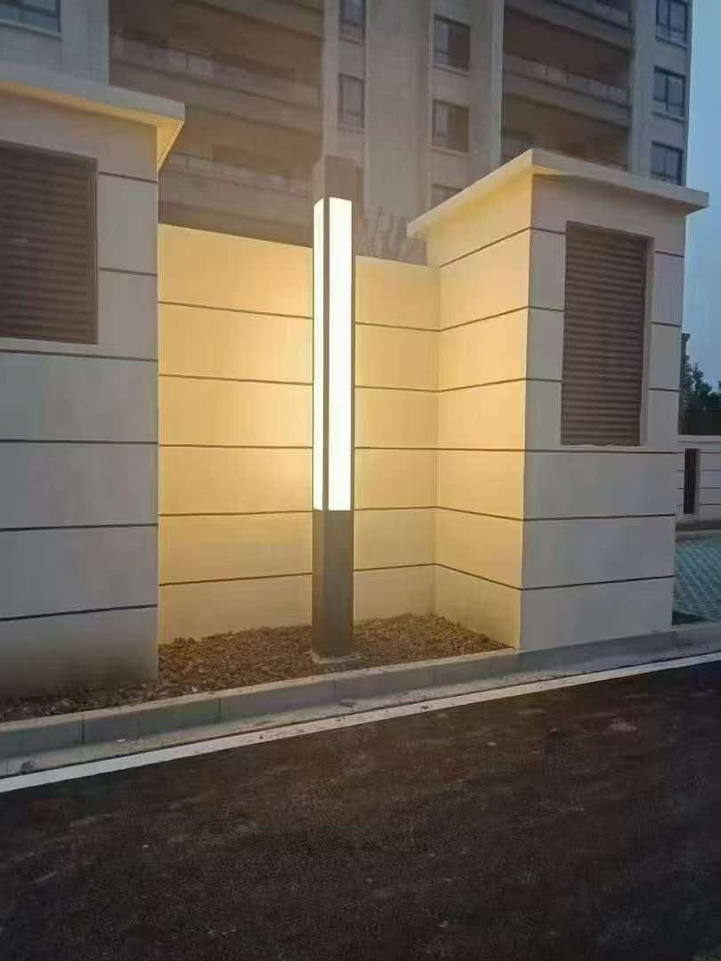 庭院灯小区入口安装效果